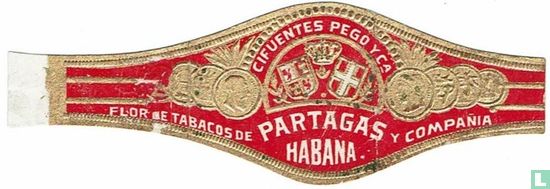 Cifuentes Pego y Ca. Flor de Tabacos Partagas the y Compañia Habana - Image 1
