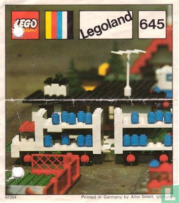 Lego 645-2 Milk Float & Trailer - Image 1