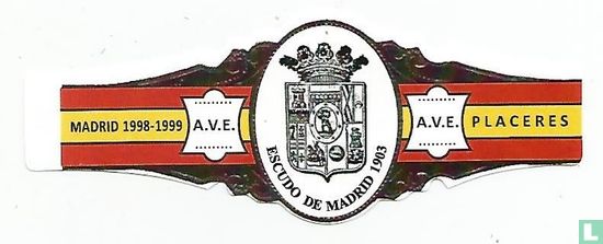 Escudo de Madrid 1903 - Madrid 1998-1999 A.V.E. - A.V.E. Placeres - Image 1