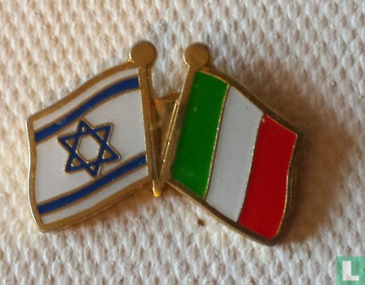 Vlaggen Israel-Italië