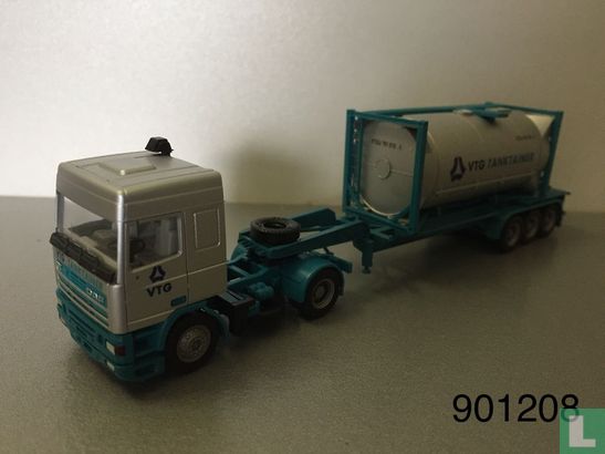 DAF 95 SpaceCab tankcontainer semi trailer 'VTG Tanktainer' - Image 1