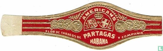 Americans Flor de Tabacos de Partagas y Compañia Habana - Afbeelding 1