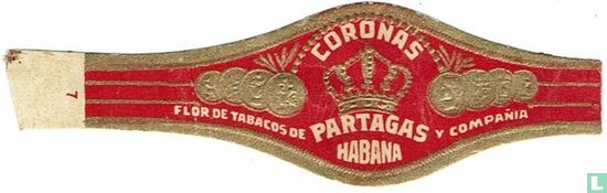 Coronas Flor de Tabacos de Partagas y Compañia Habana - Afbeelding 1