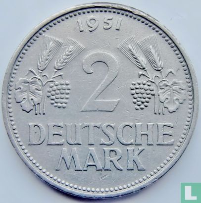 Deutschland 2 Mark 1951 (D) - Bild 1