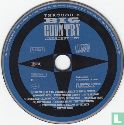 Through A Big Country - Greatest Hits  - Image 3