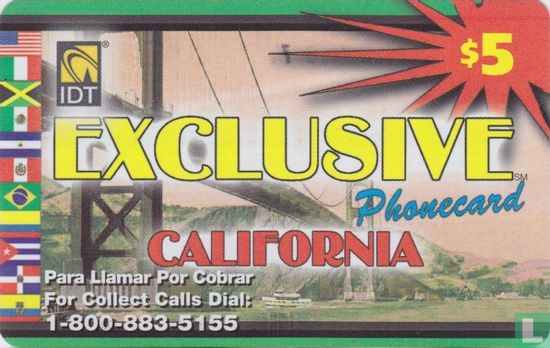 Exclusive California Phonecard - Afbeelding 1