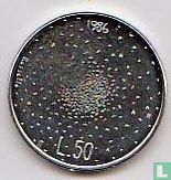 San Marino 50 lire 1986 "Nuclear fission" - Image 1