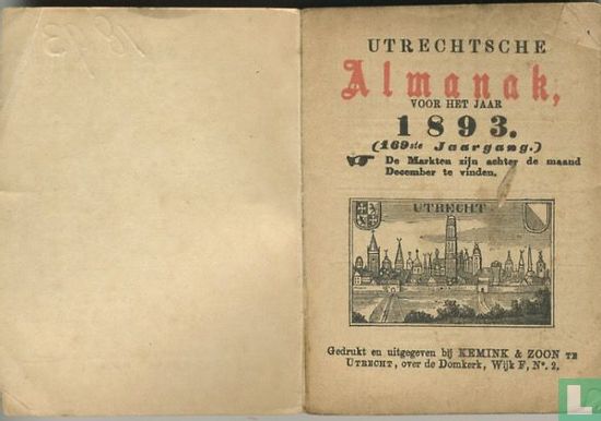 Utrechtsche Almanak voor het jaar 1893 - Afbeelding 3