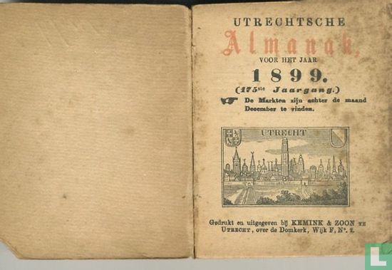 Utrechtsche Almanak voor het jaar 1899 - Image 3
