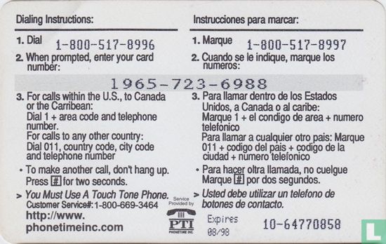 PTI phone card - Afbeelding 2