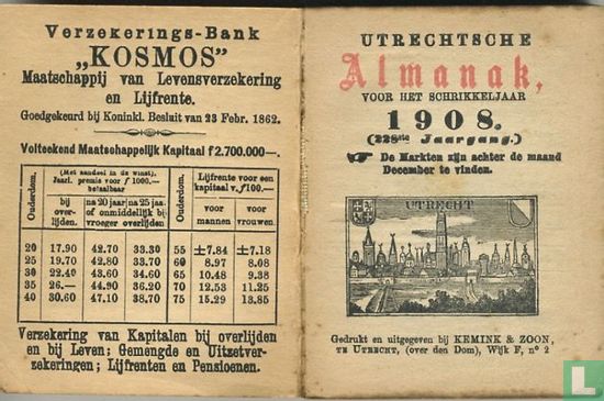 Utrechtsche almanak voor het Schrikkeljaar 1908 - Afbeelding 3