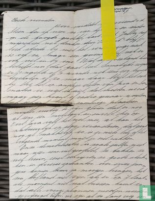 Soerabaja vet stempel 1947 op Luchtpostbrief - Veldpost Nederlands Indie - Geuzendam 01 Batavia doorgekrast - Image 2