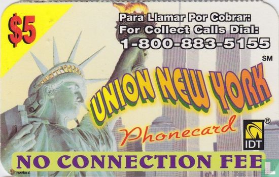 Union New York Phonecard - Afbeelding 1