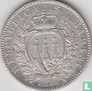 San Marino 2 lire 1906 - Afbeelding 2