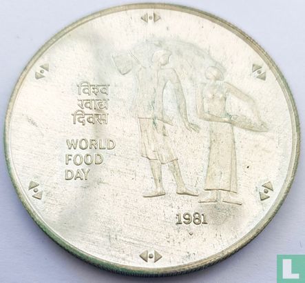 India 100 rupees 1981 (PROOF) "FAO - World Food Day" - Image 1