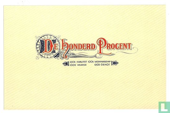 De Honderd Procent - 100% Kwaliteit - Bild 1