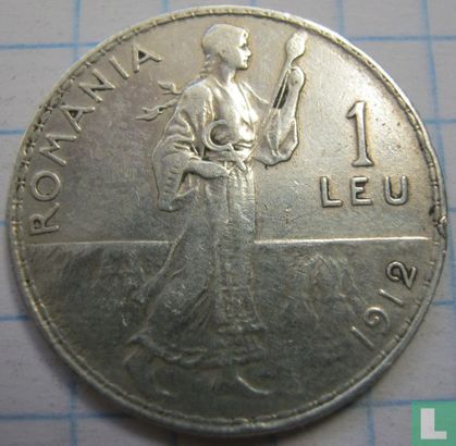 Romania 1 leu 1912 - Image 1