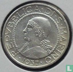 Saint-Marin 5 lire 1937 - Image 1