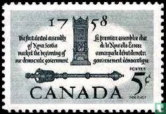 200 jaar 1e gekozen assemblée van Nova Scotia