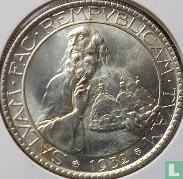 San Marino 20 lire 1932 - Afbeelding 1