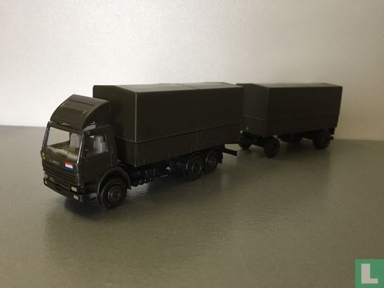 Scania 82 canvas trailer 'Defensie' - Afbeelding 1
