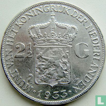 Pays-Bas 2½ gulden 1933 - Image 1