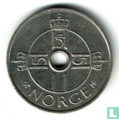 Norwegen 1 Krone 2003 - Bild 2