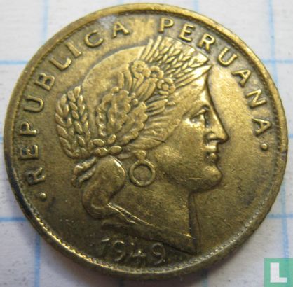 Peru 5 centavos 1949 (type 2) - Afbeelding 1