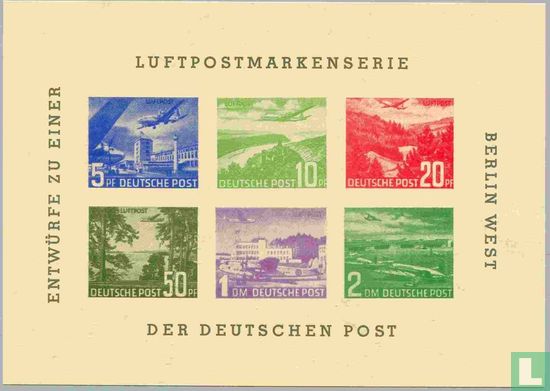 Dessins de timbres poste aérienne BEPHILA '57