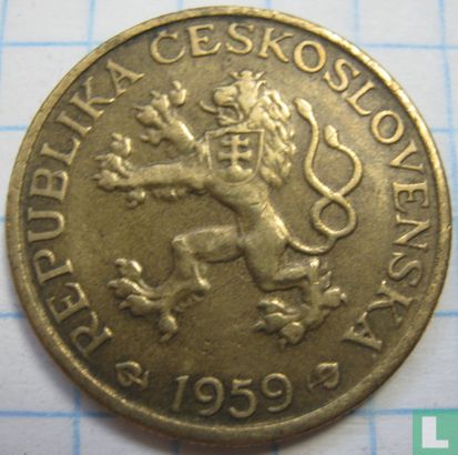 Czechoslovakia 1 koruna 1959 - Image 1