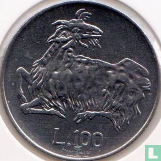 San Marino 100 lire 1974 "Goat" - Afbeelding 2