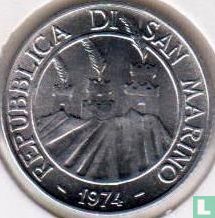San Marino 2 lire 1974 "Beetle" - Image 1