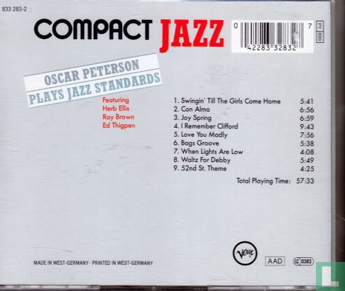 Oscar Peterson plays Jazz standards - Afbeelding 2