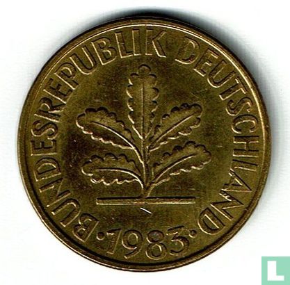 Duitsland 10 pfennig 1983 (F) - Afbeelding 1