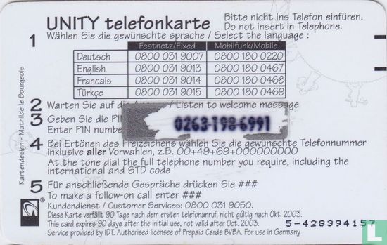 IDT Unity telefonkarte - Afbeelding 2