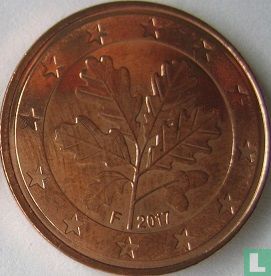 Germany 5 cent 2017 (F) - Image 1