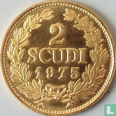San Marino 2 scudi 1975 - Afbeelding 1