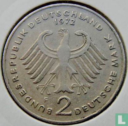 Duitsland 2 mark 1972 (F - Konrad Adenauer) - Afbeelding 1
