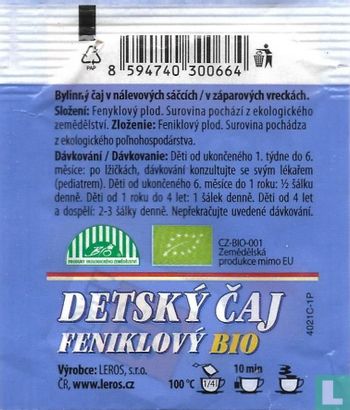 Detský Caj Fenyklový Bio - Afbeelding 2