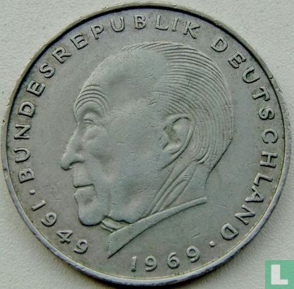 Allemagne 2 mark 1971 (D - Konrad Adenauer) - Image 2