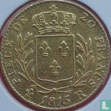 France 20 francs 1815 (R) - Image 1