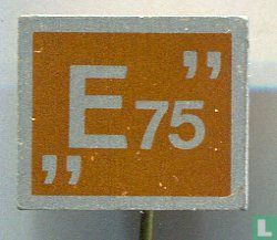"E 75" [oranje]  