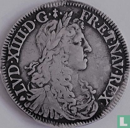 France ½ ecu 1659 (T) - Image 2
