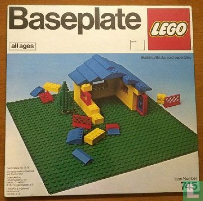 Lego 745 Baseplate, Green