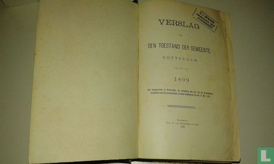 verslag  van den toestand der Gemeente Rotterdam over het jaar 1899 - Bild 3