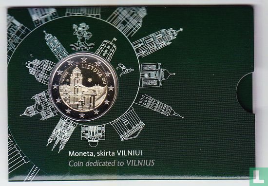 Litauen 2 Euro 2017 (Coincard) "Vilnius - city of culture and art" - Bild 1