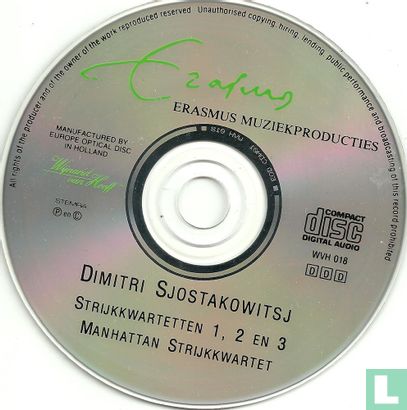 Dimitri Sjostakowitsj Strijkkwartetten 1,2 en 3 - Afbeelding 3