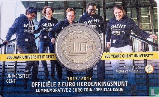 Belgien 2 Euro 2017 (Coincard - NLD) "200 years Ghent University" - Bild 1