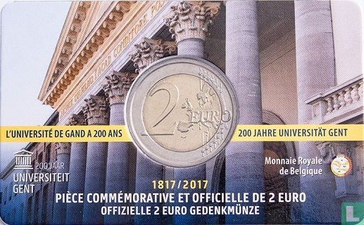 Belgien 2 Euro 2017 (Coincard - NLD) "200 years Ghent University" - Bild 2