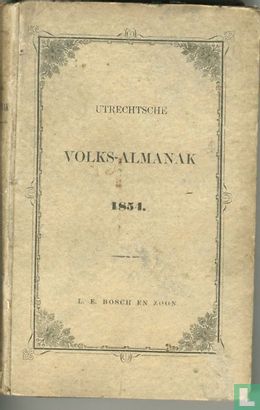 Utrechtsche Volks-Almanak voor het jaar 1854 - Image 1